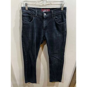 Levis 511 Jeans Womens 16 Skinny Black Mid Rise Denim Grunge Stretch Punk Y2K